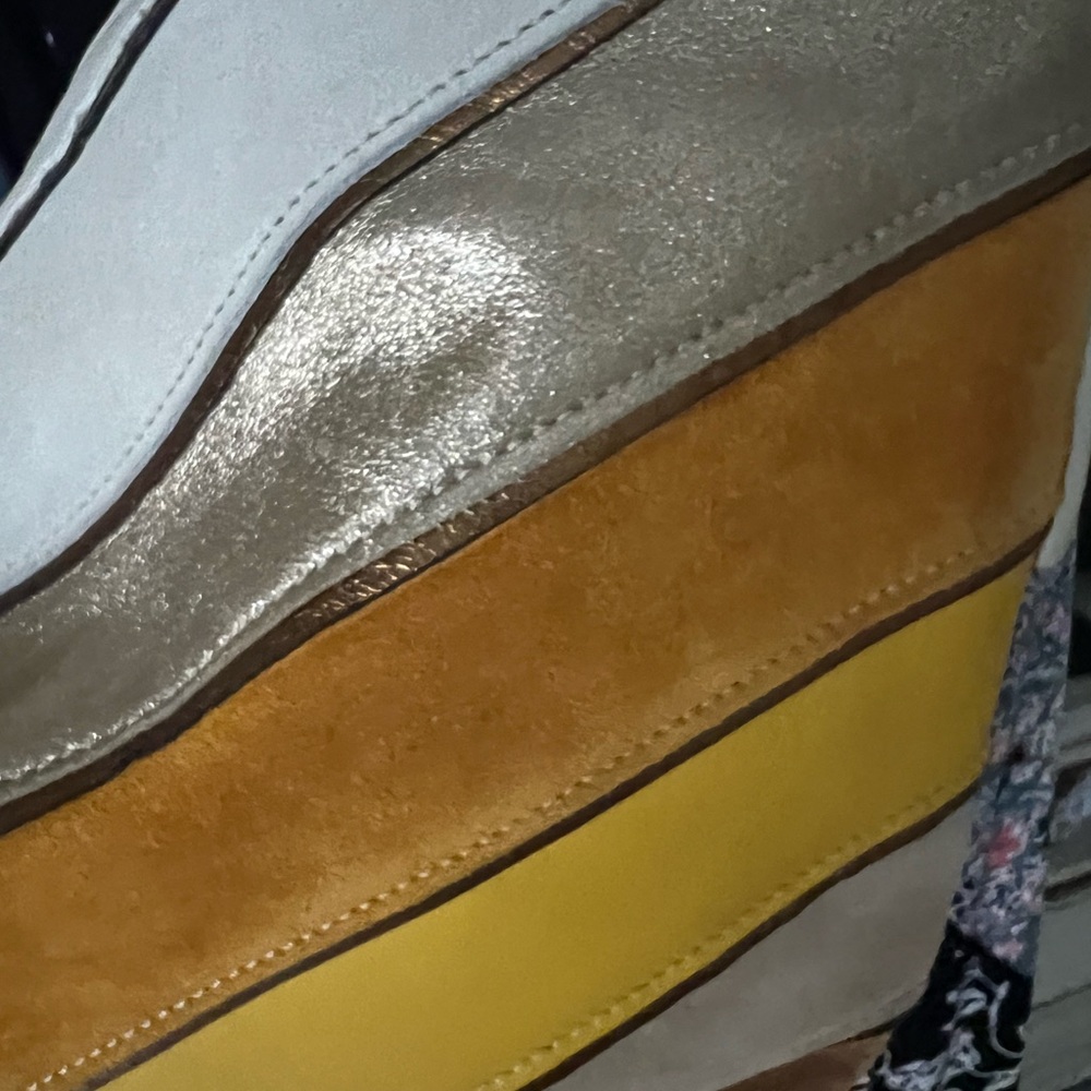 Coach Vintage Soho Limited Edition Suede Leather Chevron Bag W/Wristlet 3664 - Picture 6 of 11
